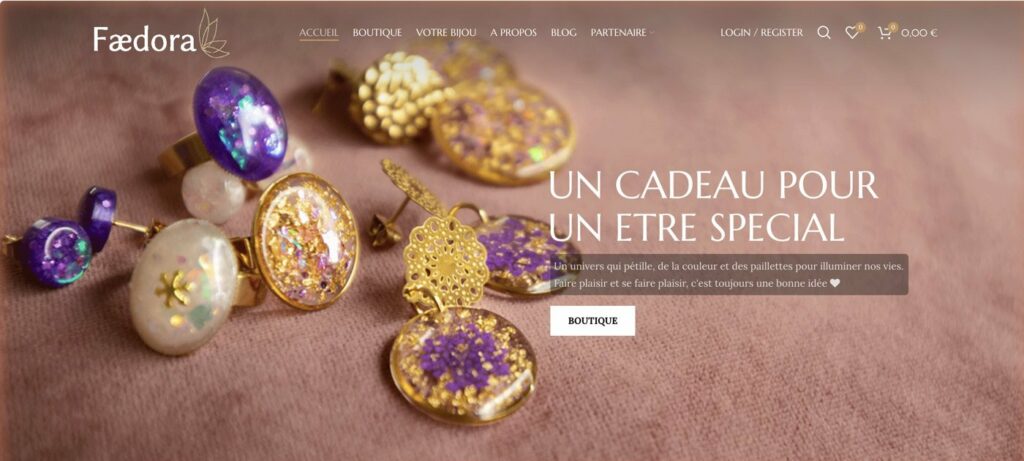Boutique en ligne Faedora